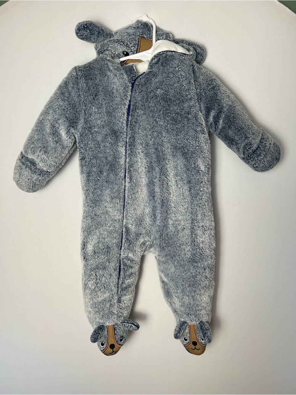 Koala Baby 1 Piece Fleece Jumper Winter Bunting Suit Blue 6-9 Months